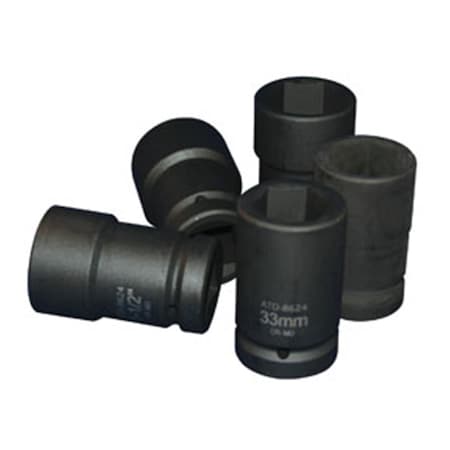 Atd Tools 1 in. Drive Budd Wheel Socket Set - 5 Piece ATD-8624